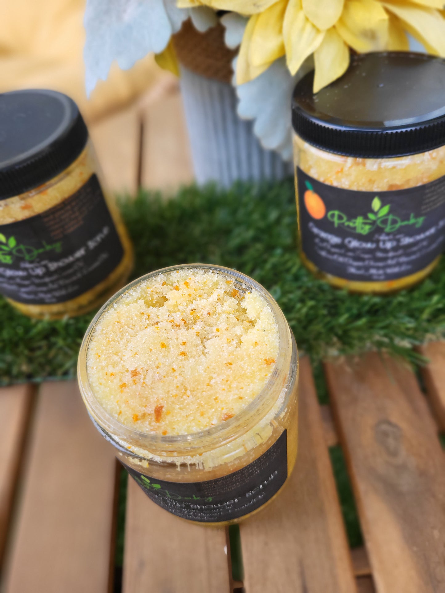 Orange Glow Up Shower Scrub